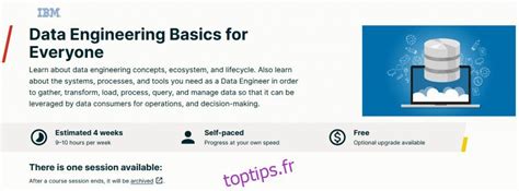 Cours En Ligne Pour Apprendre Les Bases De L Ing Nierie Des Donn Es