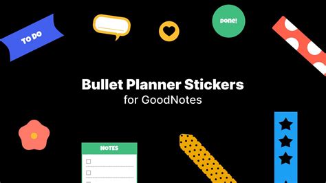 GoodNotes | Bullet Planner Stickers - Free Digital Planners