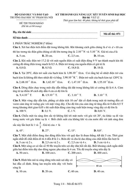 SOLUTION Thuvientoan Net Thi Nh Gi N Ng L C M N V T L Tr Ng I H C S Ph