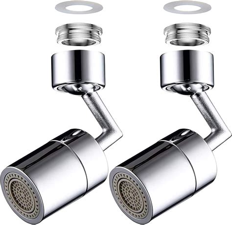 2 Pack Dual Function 2 Flow Sprayer Faucet Head 720 Degree Swivel