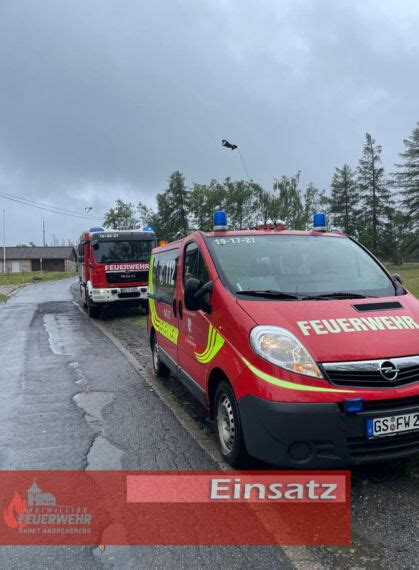 Baum Auf Stra E Freiwillige Feuerwehr St Andreasberg