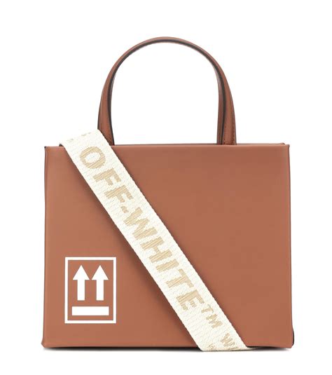 Lyst Off White C O Virgil Abloh Mini Box Leather Shoulder Bag In Brown