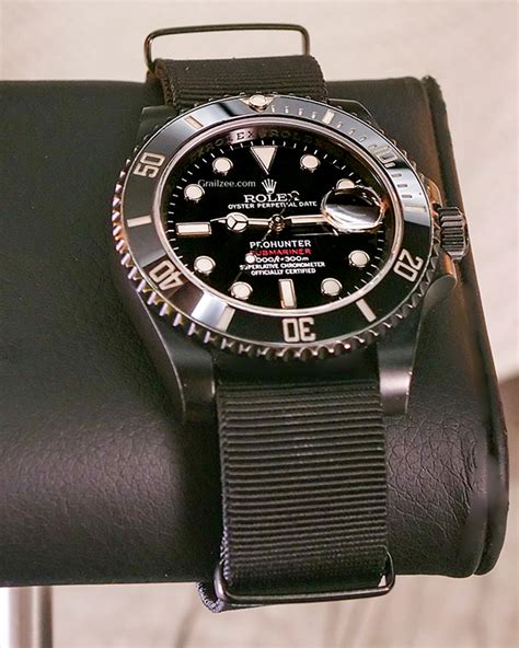 2013 Rolex Submariner Date Pro Hunter 41mm Black Dial Textile Strap