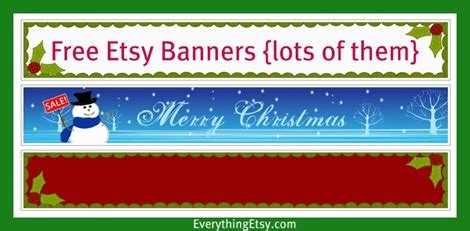 Free Holiday Etsy Banners - EverythingEtsy.com