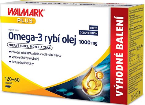 Walmark Omega 3 rybí olej 1000mg doplněk stravy pro normální činnost