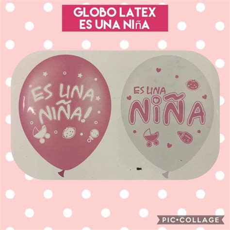 Pack Cotillón Globos Baby Shower Niña Bebé Cuotas sin interés