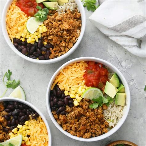 Ground Chicken Burrito Bowl With Black Beans KITCHEN HOSKINS