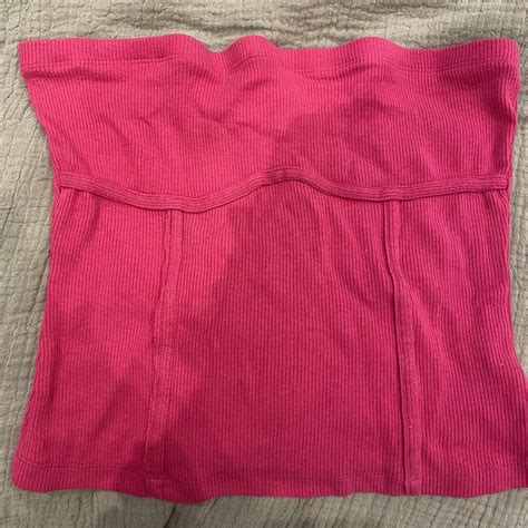 Kookai Hot Pink Boob Tube Crop Top Size 40 Best Fit Depop