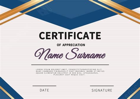 Elegant Certificate With A Touch Of Gravity Word Template And Google ...