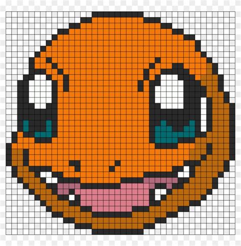 Charmander Pixel Art Grid A Minecraft Charmander Pixel Art Available