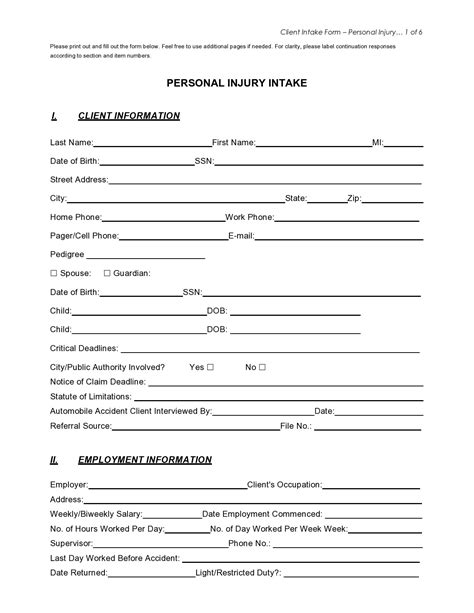 Client Intake Form Template Munity Services Infoupdate Org