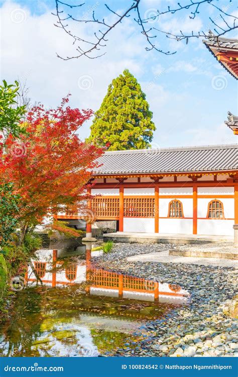 Arquitetura Bonita Byodo No Templo Em Kyoto Foto De Stock Imagem De