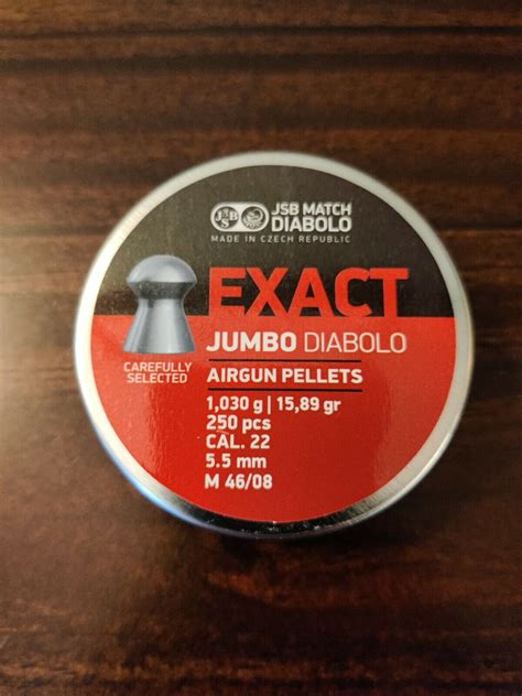 JSB Match Diablo Exact Jumbo 22 Cal 15 89 Grain Domed 250 Count NEW EBay