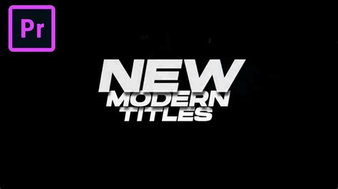 Free Stylish Titles Trend Modern Template Mogrt For Adobe Premiere Pro