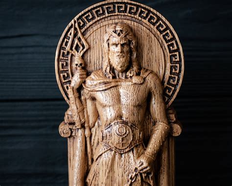 Hades God Greek Statue King Of The Underworld Pagan Etsy