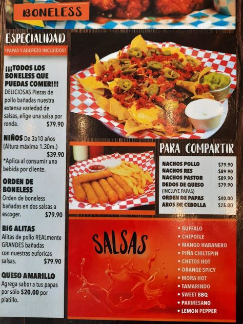 Carta Del Restaurante EL TRUEQUE Ciudad Juarez