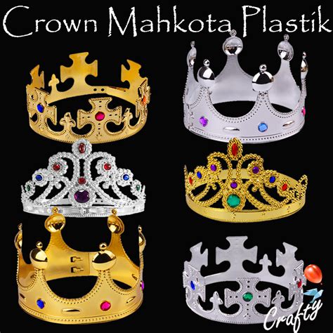 Jual Topi Hiasan Kepala CROWN King CROWN Queen CROWN Prince