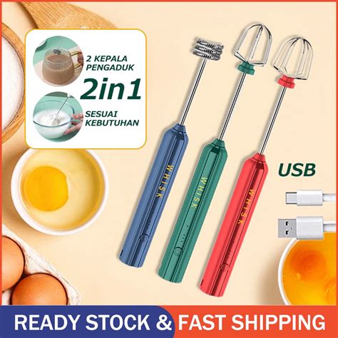 Jual Pembuih Susu Pengocok Telur Handheld Blender Milk Frother Electric