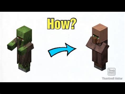 How To Turn A Zombie Villager Into Villager Minecraft Tutorial