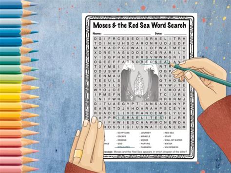 The Story Of Moses Word Search And Crossword Puzzle Activity Pack