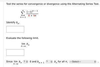 Answered Test The Series For Convergence Or Bartleby