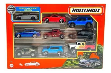 Pack Matchbox 9 Miniaturas 164 Mattel Exclusiva Hfl60x7111 Parcelamento Sem Juros