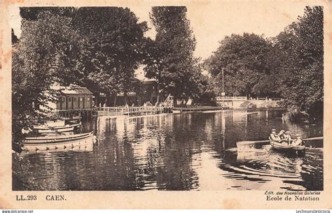 Caen France Caen Ecole De Natation Anim Carte Postale Ancienne