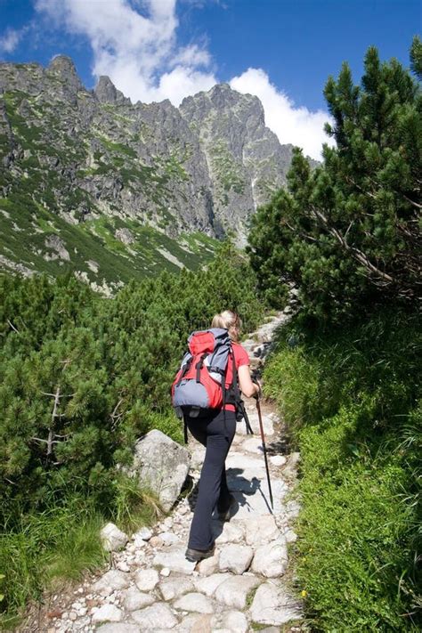 Hiking in Tatra Mountains stock image. Image of scenics - 5892369