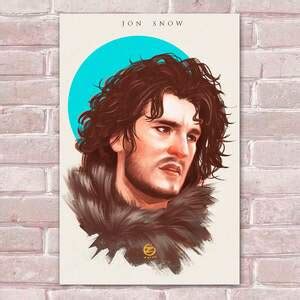 Placa Decorativa Game Of Thrones Jon Snow Mdf X Cm Leroy Merlin