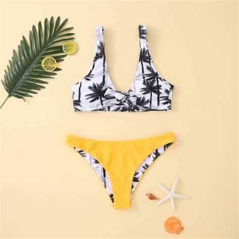 Femmes Bandeau Bandage Bikini Set Push Up Maillots de bain brésiliens