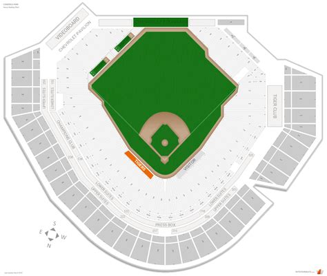 Comerica Park Seating Chart For Concerts | Elcho Table