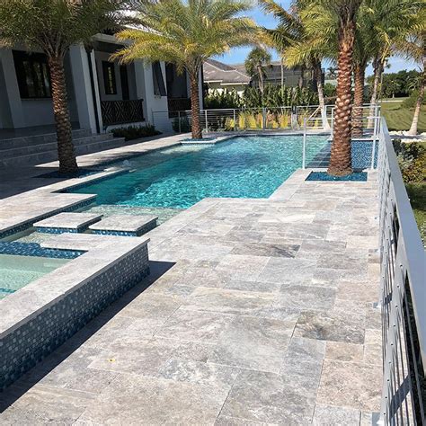 Silver Premium Travertine Paver Natural Stone Resources