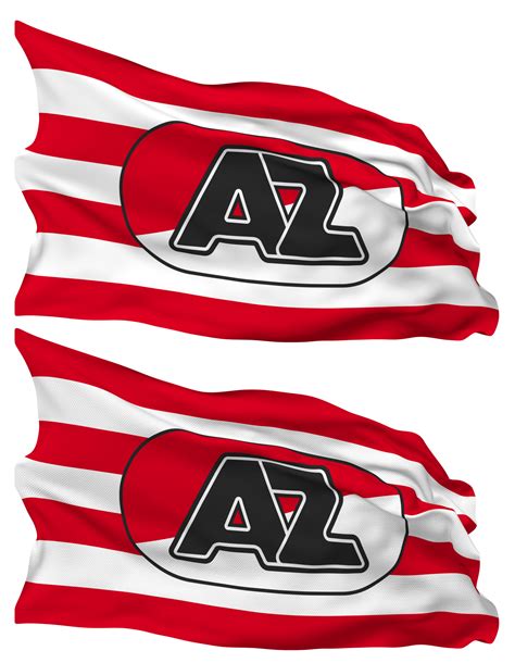 Free Alkmaar Zaanstreek Az Alkmaar Flagge Wellen Isoliert Im Einfach