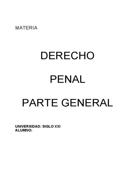 Tp 2 Derecho Penal Parte General Subir Pdf Intención Derecho Penal Derecho Penal