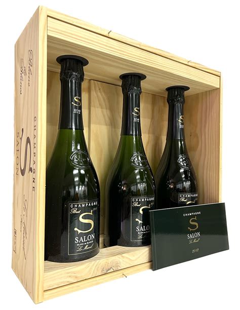 SALON Caisse Bois 3 Bouteilles Le Mesnil Blanc De Blancs Vintage 20