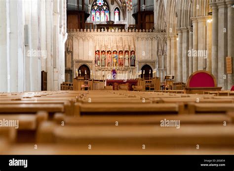 interior of a large cathedral Stock Photo - Alamy