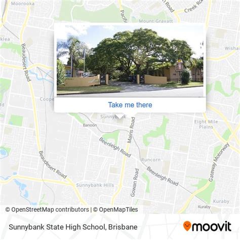 How to get to Sunnybank State High School by bus or train?