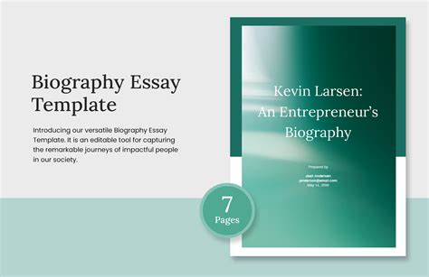 Biography Outline Templates Pdf Doc