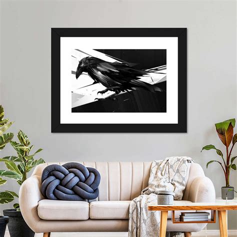 Abstract Crow Wall Art | Digital Art