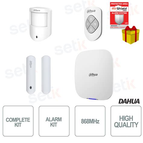 Art Arc H Fw Kit Completo De Alarma Dahua Frecuencia