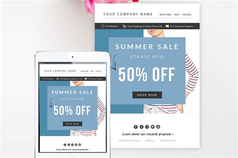 Sale Email Template Psd Email Templates Creative Market