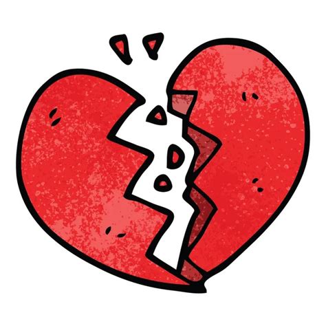 Cartoon Broken Heart Stock Vector By ©lineartestpilot 96321140