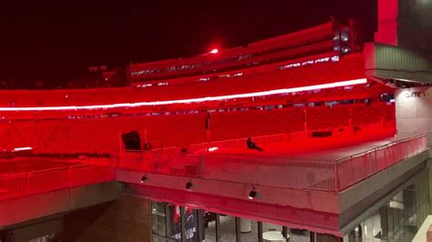 Sanford Stadium Lit Up in Red at Night - 2020 Auburn - YouTube