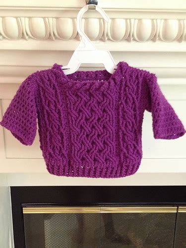 Ravelry Crown Of Cables Baby Sweater Pattern By Noelle Stiles