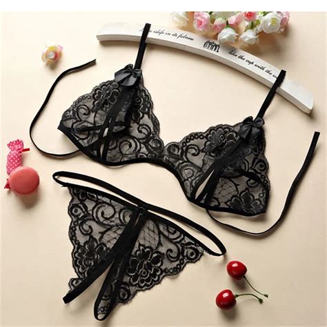 Ensemble De Lingerie Sexy Lacets Pour Femmes Sous V Tements