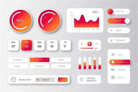 Premium Vector Vector Ui Kit Collection Bundle Pack