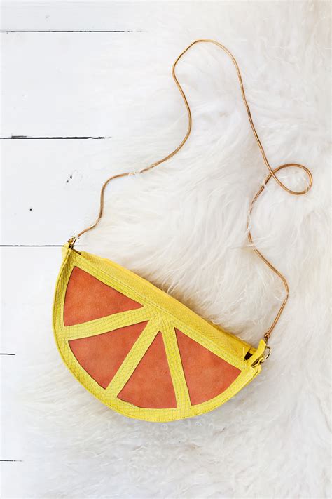 DIY Citrus Slice Purse - A Beautiful Mess