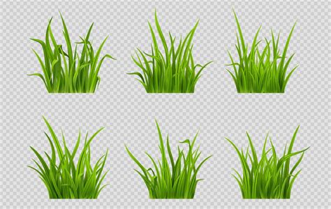 Realistic green grass patches on gray background 17427916 Vector Art at ...