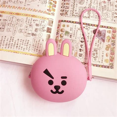 Bt X Cooky Koya Coin Purse Bts Official Merch Bts Merchandise