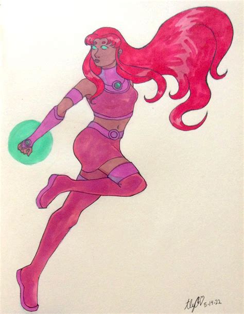 [fan Art] Starfire In A Limited Palette Dccomics